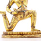 A serene gilt bronze Vajra statue