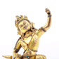 A serene gilt bronze Vajra statue