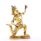 A serene gilt bronze Vajra statue