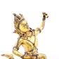 A serene gilt bronze Vajra statue