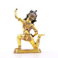 A serene gilt bronze Vajra statue