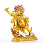 A serene gilt bronze Vajra statue