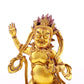 A serene gilt bronze Vajra statue