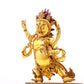 A serene gilt bronze Vajra statue