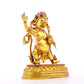 A serene gilt bronze Vajra statue