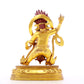 A serene gilt bronze Vajra statue