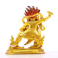 A serene gilt bronze Vajra statue