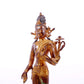 A serene gilt bronze statue of Tara