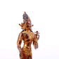 A serene gilt bronze statue of Tara