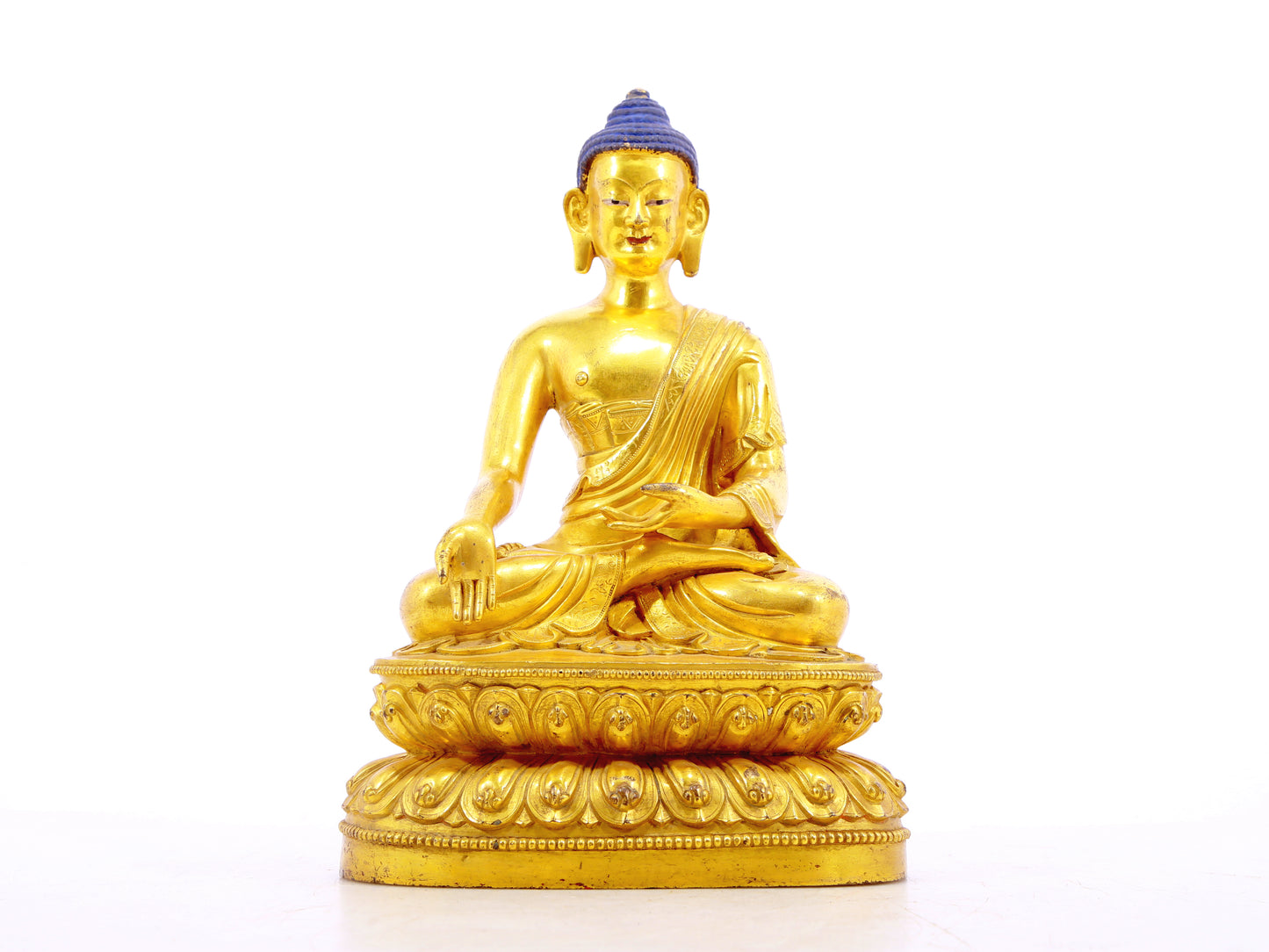 A serene alloy bronze Gautama Buddha