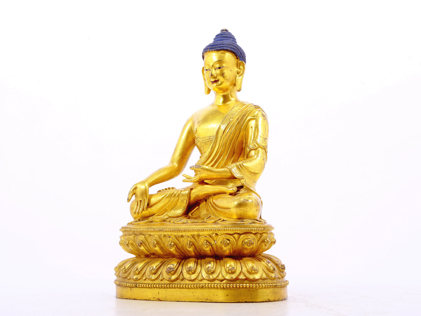 A serene alloy bronze Gautama Buddha