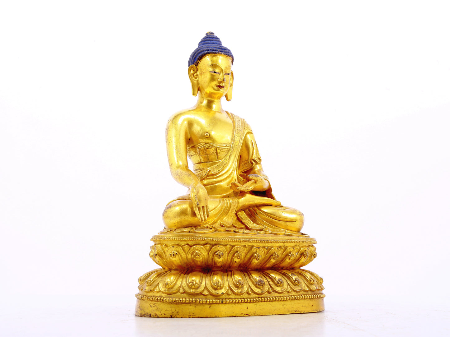 A serene alloy bronze Gautama Buddha