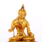 A serene gilt bronze statue of Bodhisattva