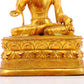 A serene gilt bronze statue of Bodhisattva