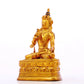 A serene gilt bronze statue of Bodhisattva