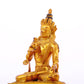 A serene gilt bronze statue of Bodhisattva