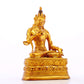 A serene gilt bronze statue of Bodhisattva