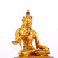 A serene gilt bronze statue of Bodhisattva