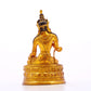 A serene gilt bronze statue of Bodhisattva