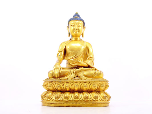 A serene alloy bronze Gautama Buddha