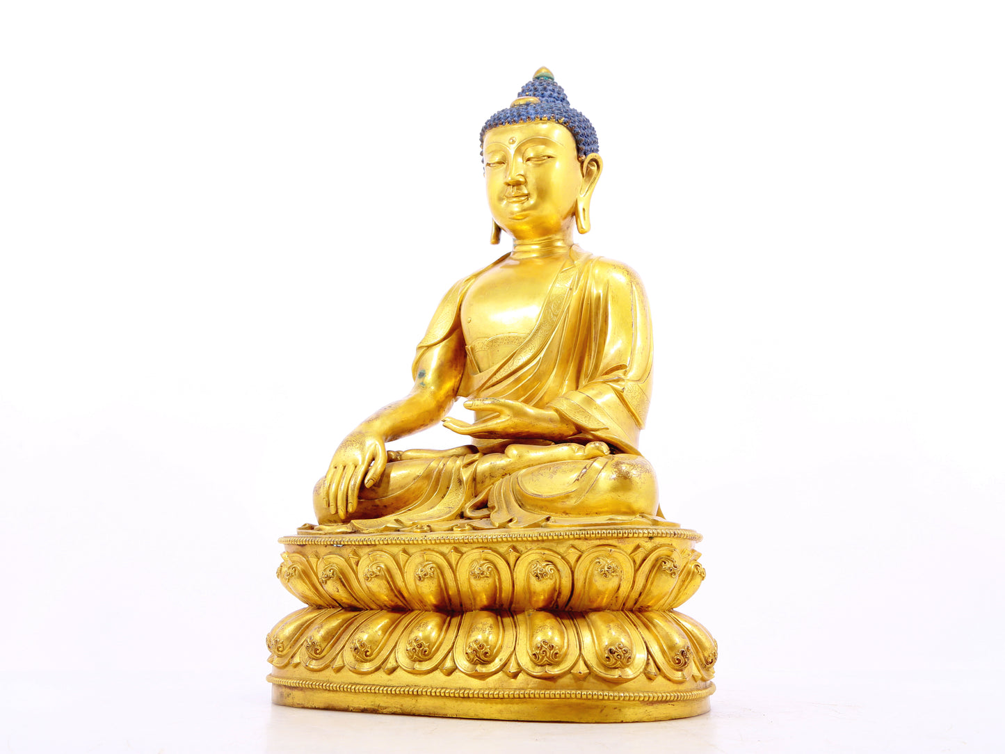 A serene alloy bronze Gautama Buddha