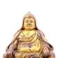 A serene gilt bronze statue of Tsongkhapa