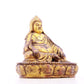 A serene gilt bronze statue of Tsongkhapa