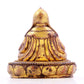 A serene gilt bronze statue of Tsongkhapa