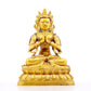 A serene gilt bronze statue of Bodhisattva