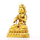 A serene gilt bronze statue of Bodhisattva