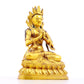 A serene gilt bronze statue of Bodhisattva