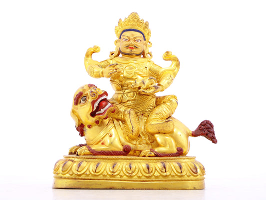 gilt bronze statue of the Heavenly King of Treasures