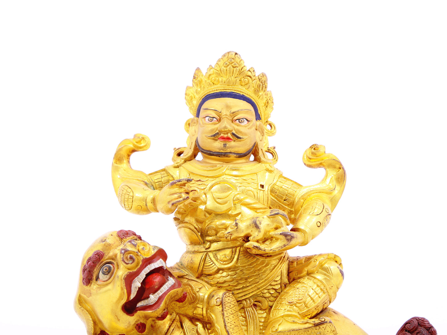 gilt bronze statue of the Heavenly King of Treasures