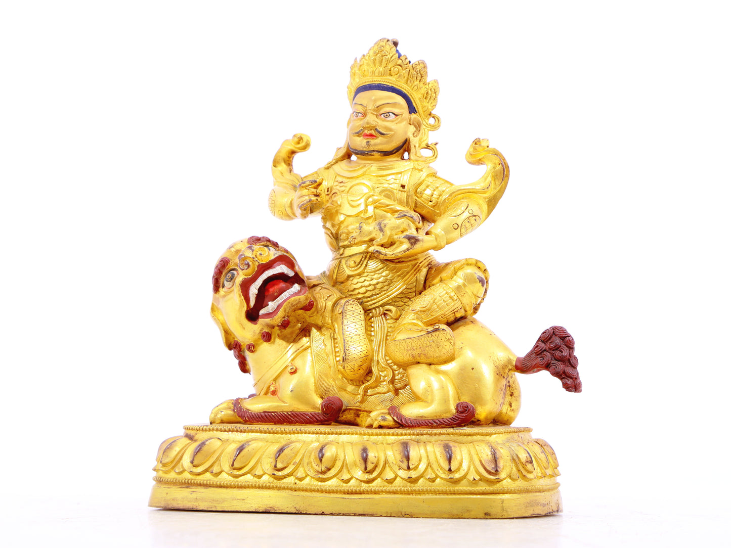 gilt bronze statue of the Heavenly King of Treasures