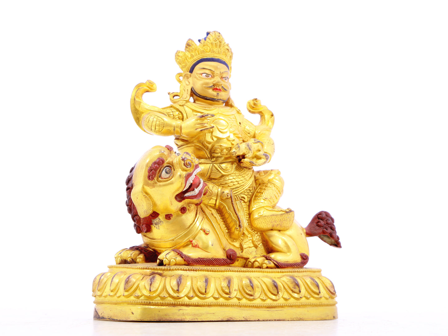 gilt bronze statue of the Heavenly King of Treasures