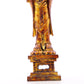 A serene gilt bronze statue of Guanyin