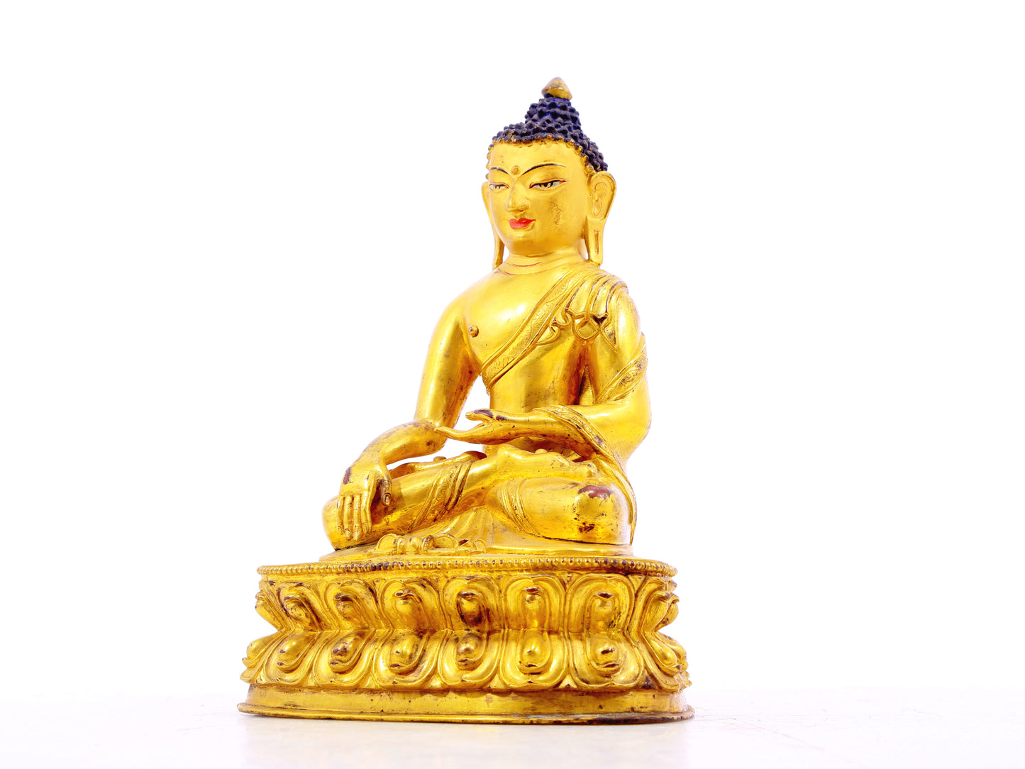 A serene alloy bronze Gautama Buddha