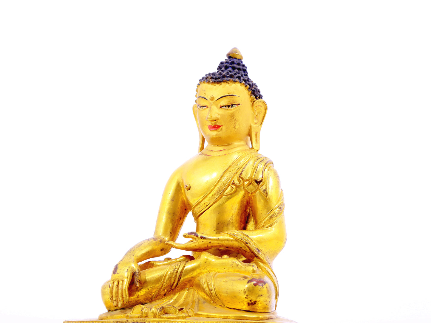 A serene alloy bronze Gautama Buddha