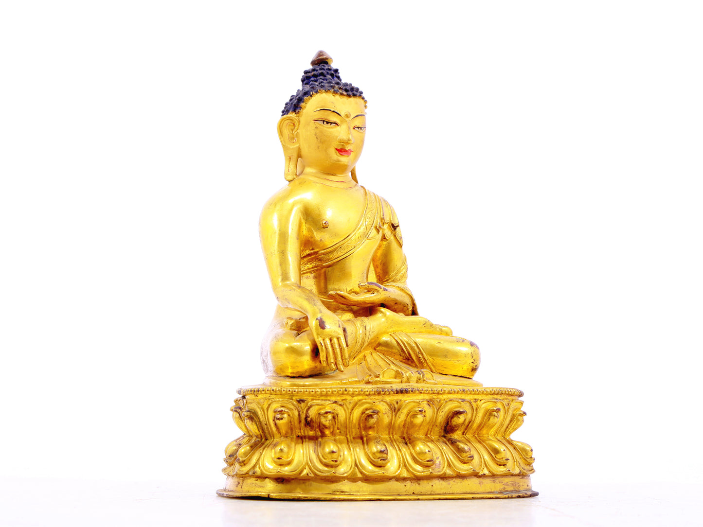 A serene alloy bronze Gautama Buddha