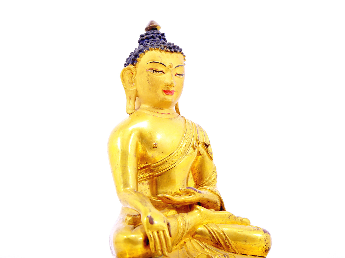 A serene alloy bronze Gautama Buddha