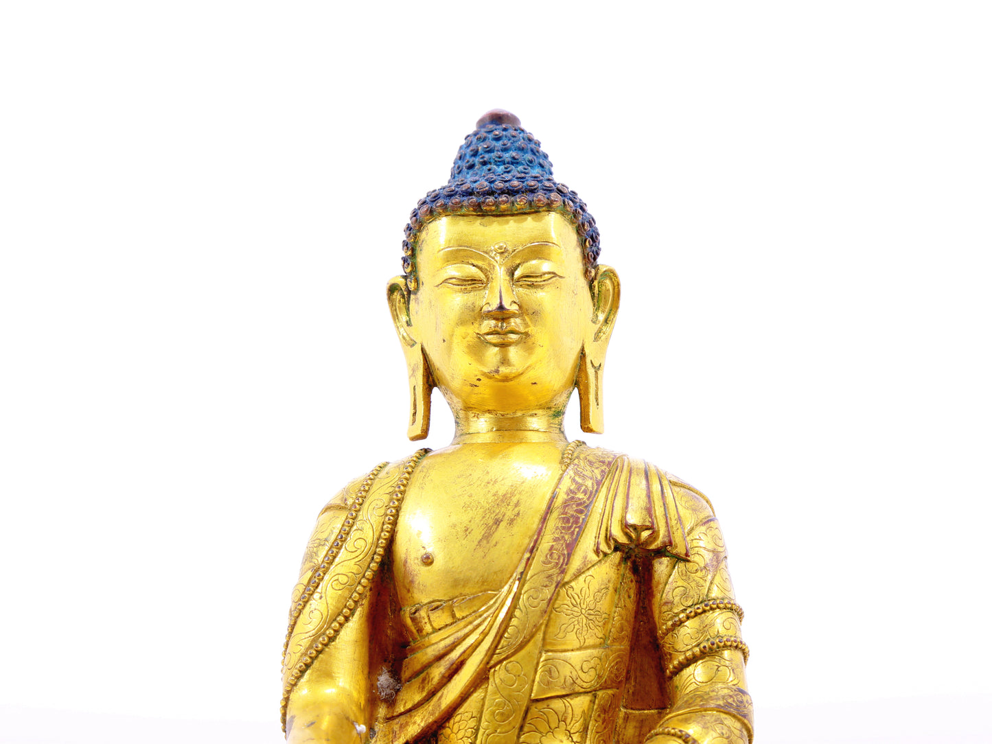 A serene alloy bronze Gautama Buddha