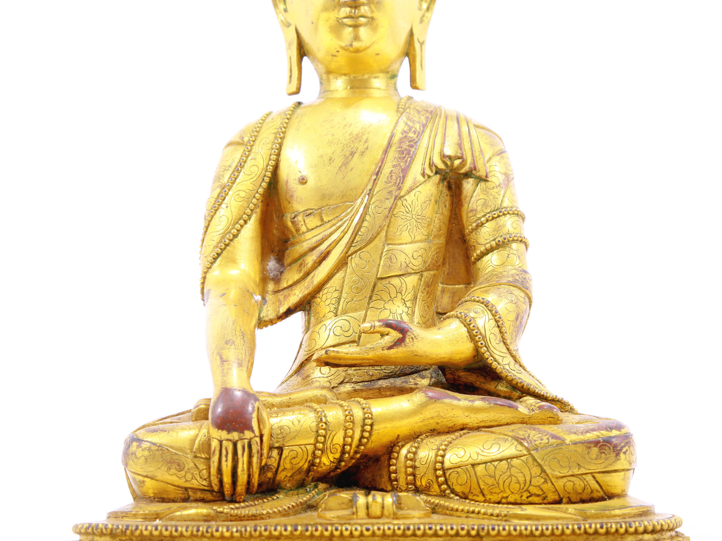 A serene alloy bronze Gautama Buddha