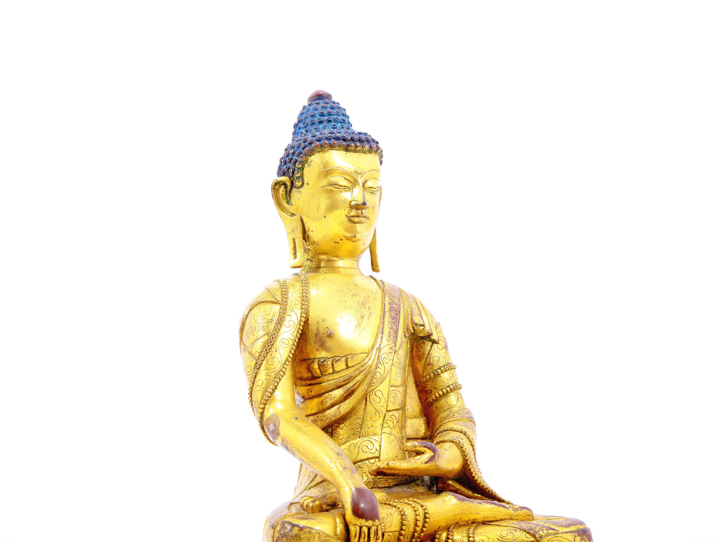 A serene alloy bronze Gautama Buddha