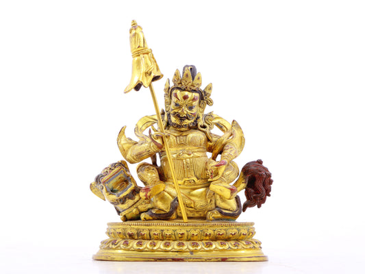 gilt bronze statue of the Heavenly King of Treasures