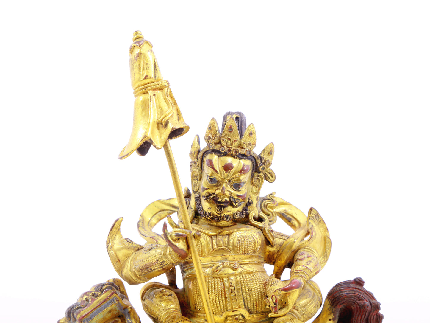 gilt bronze statue of the Heavenly King of Treasures