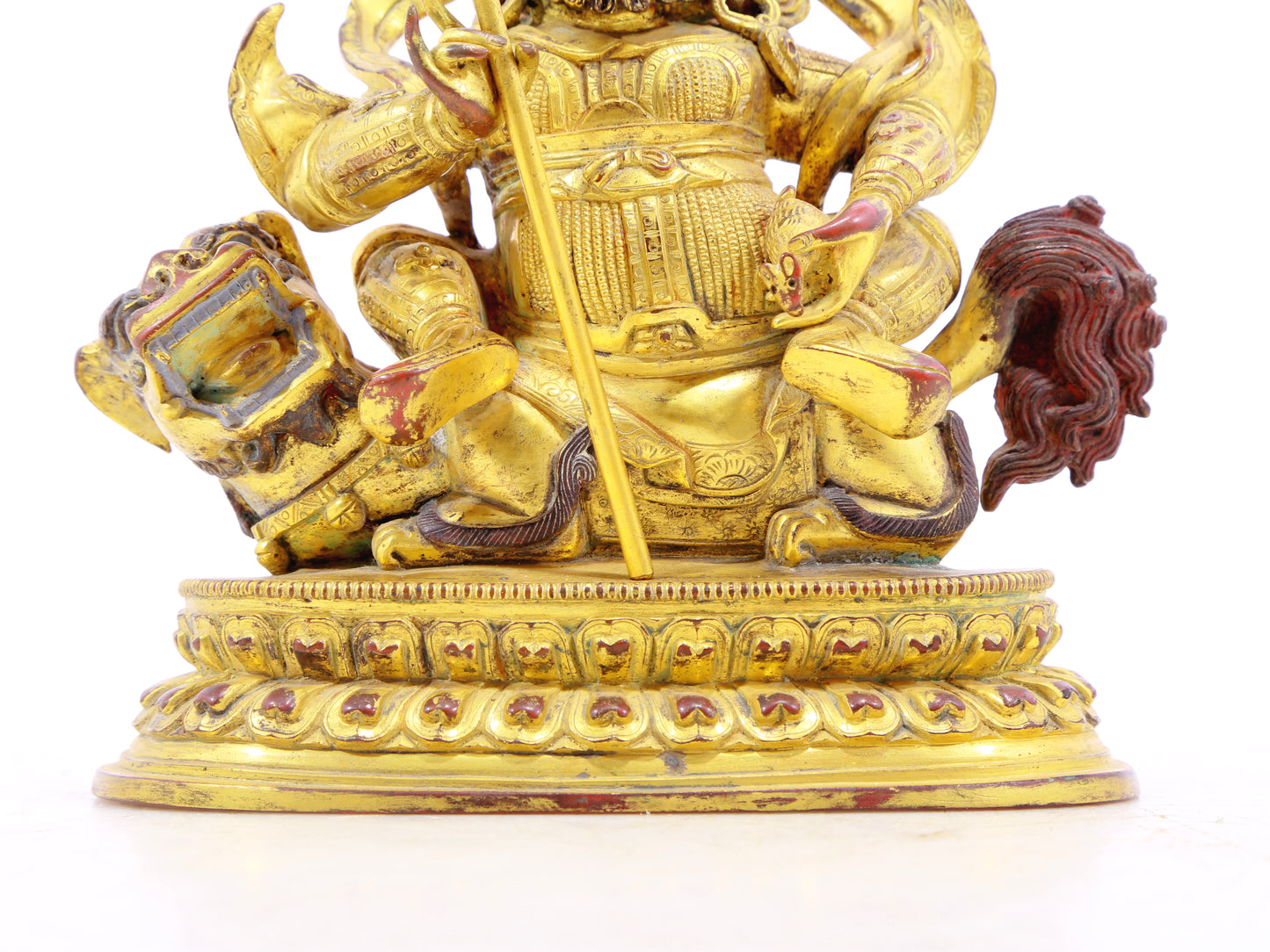 gilt bronze statue of the Heavenly King of Treasures