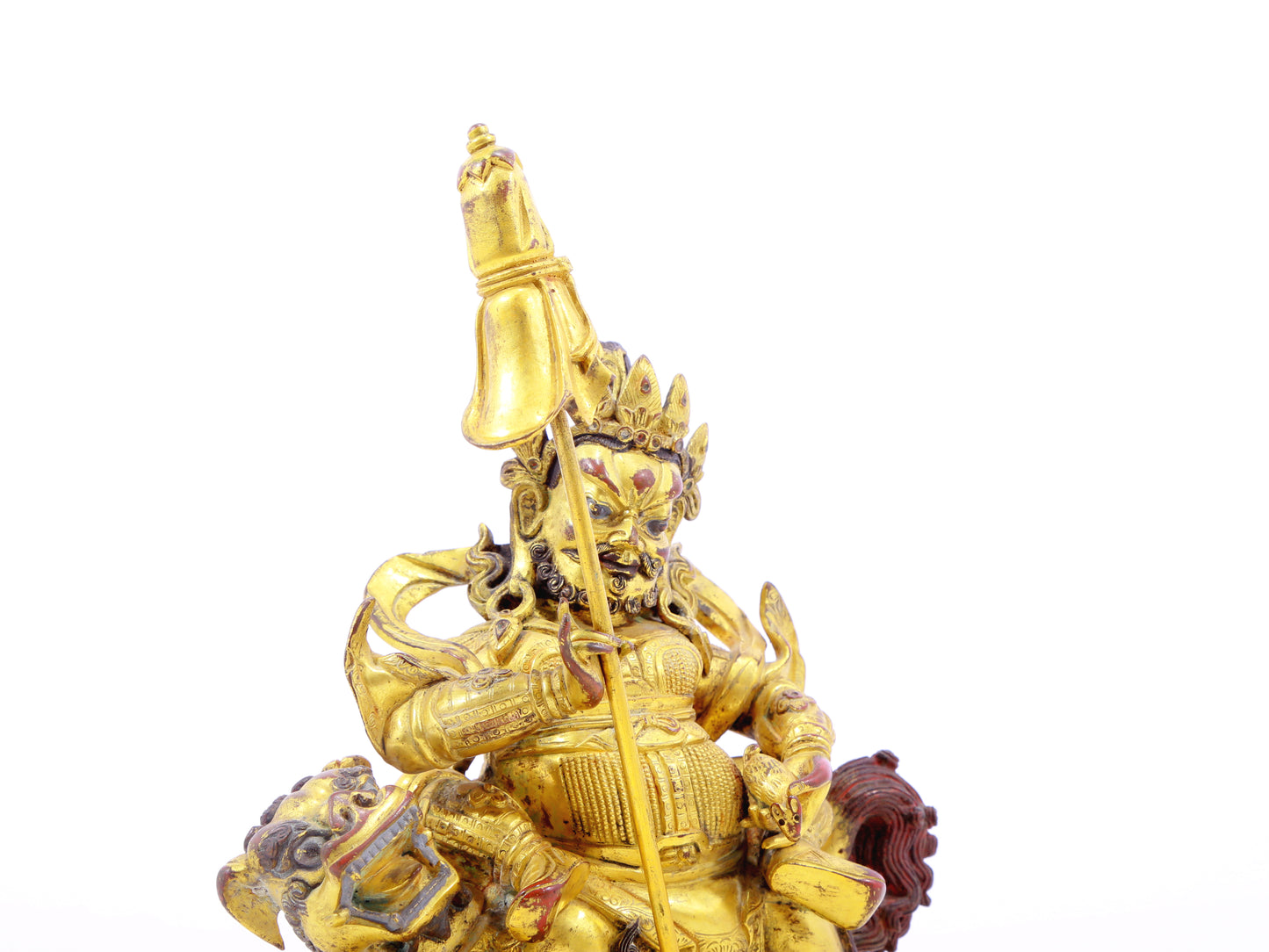 gilt bronze statue of the Heavenly King of Treasures