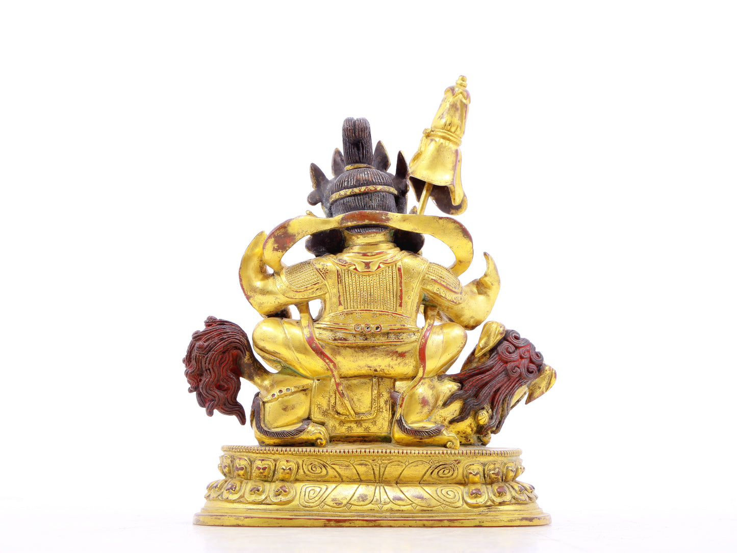 gilt bronze statue of the Heavenly King of Treasures