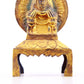 A serene gilt bronze statue of Gautama Buddha