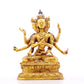 A serene gilt bronze statue of Bodhisattva